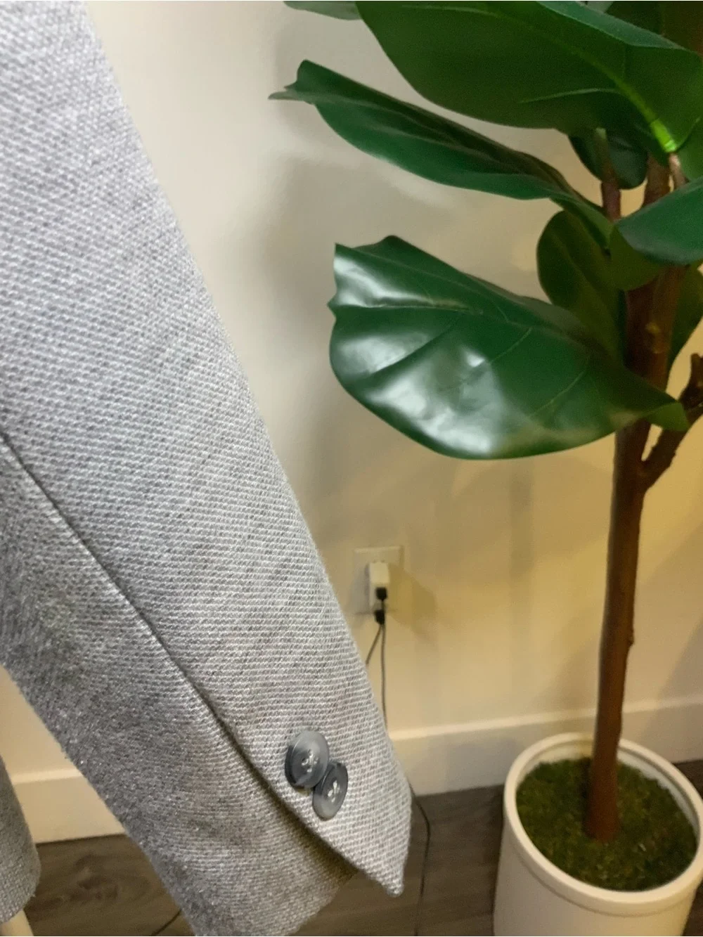 Zara kids  Gray Single-Button Blazer